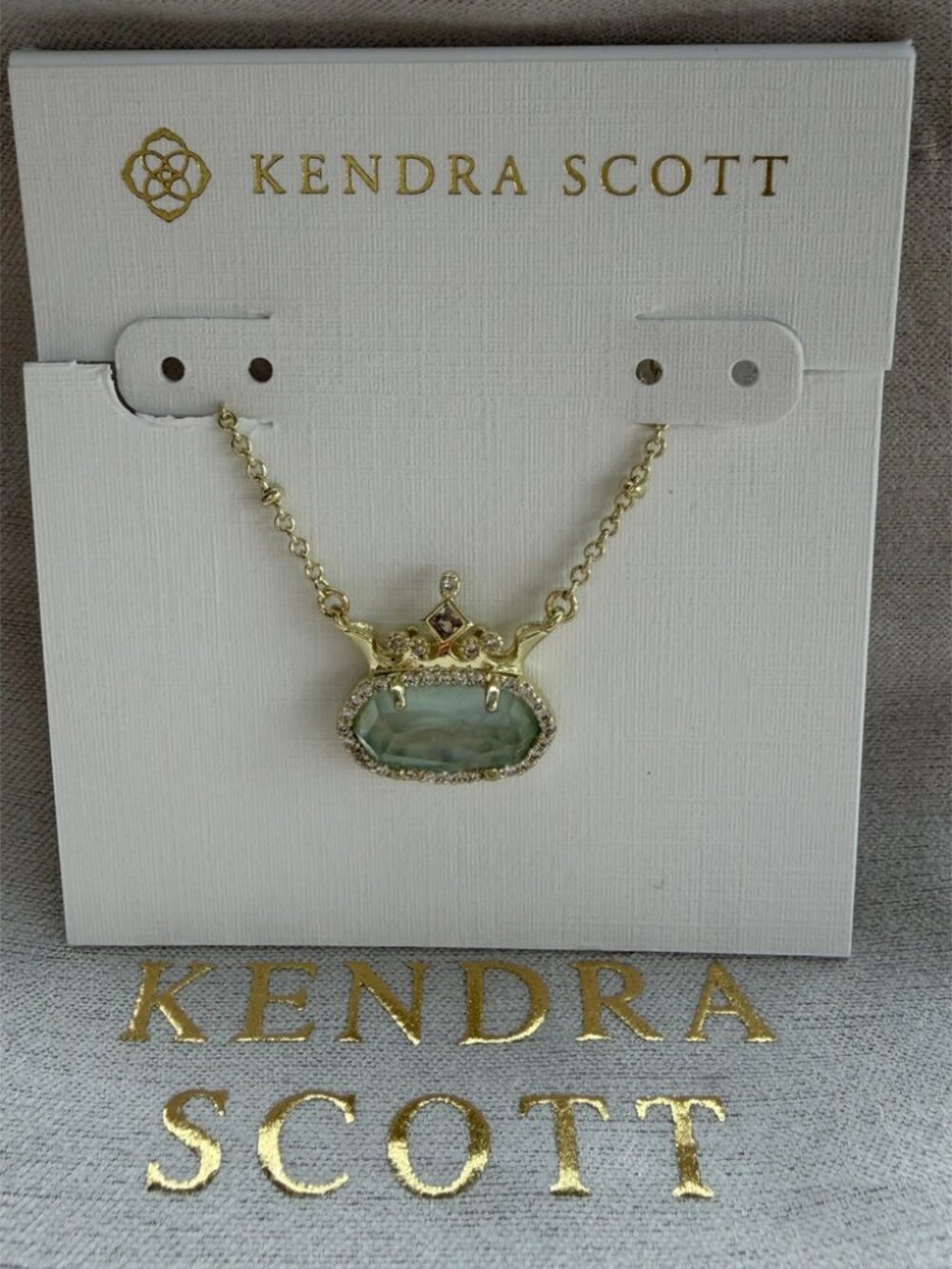 Kendra Scott Crown Pendant Necklace